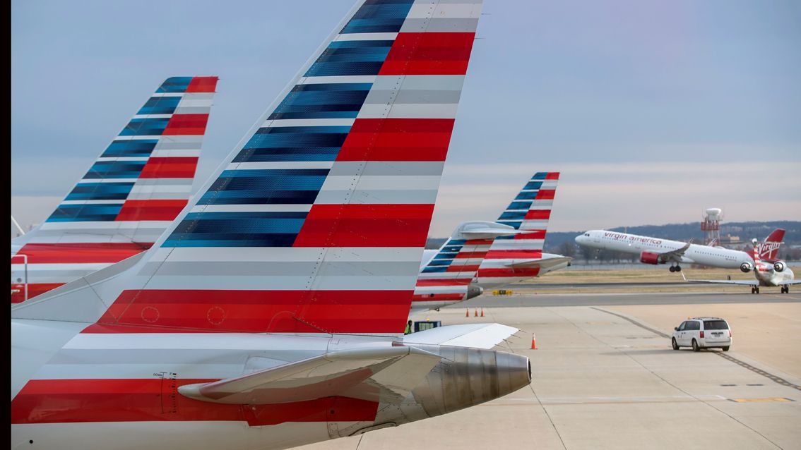 Aviones de American Airlines.