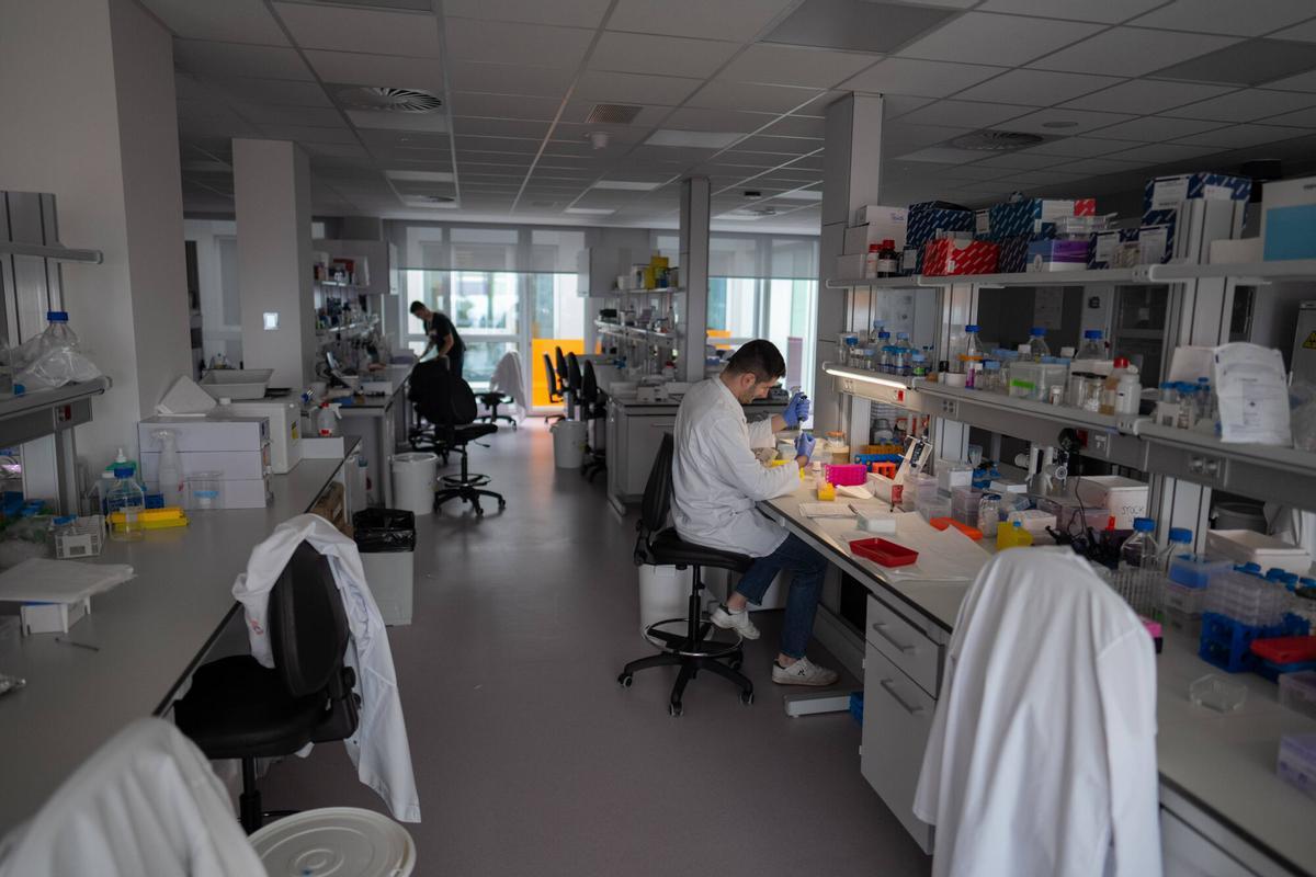 Un laboratorio de investigación de enfermedades raras.