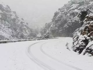 La nieve cubre la Serra de Tramuntana