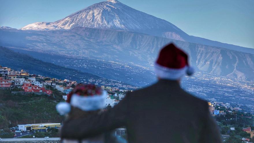 Nieve en el Teide por Navidad