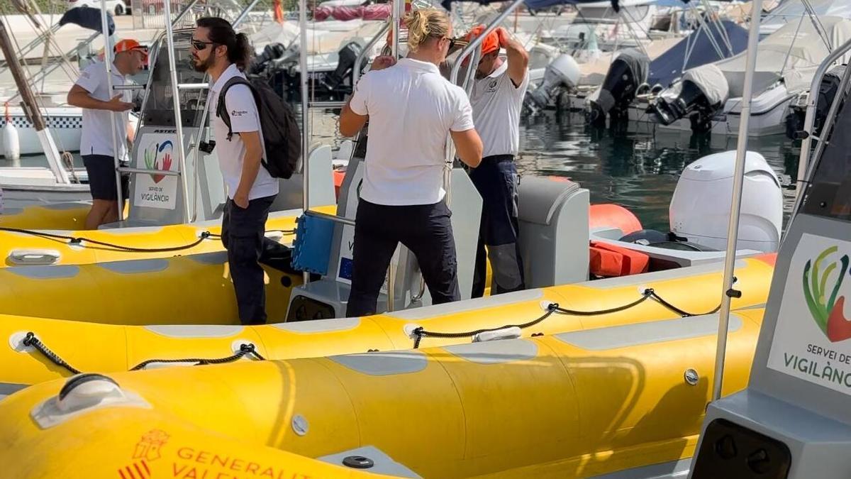 El grup especial de vigilància marina de la Generalitat Valenciana.