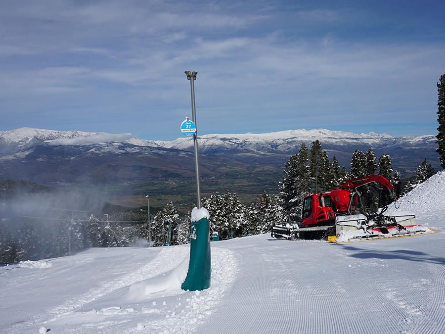 Preparatius per l'obertura de l'estació de la Masella