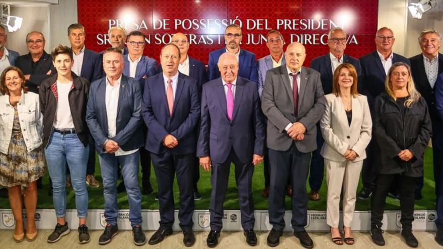 El president Joan Soteras i la seva Junta Directiva. | FCF