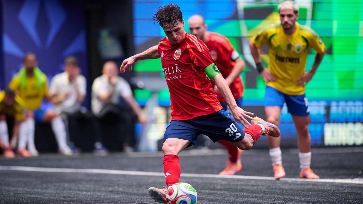 Gerard Nolla fue uno de los protagonistas del debut de España ante Brasil en el Mundial de Naciones de la Kings League