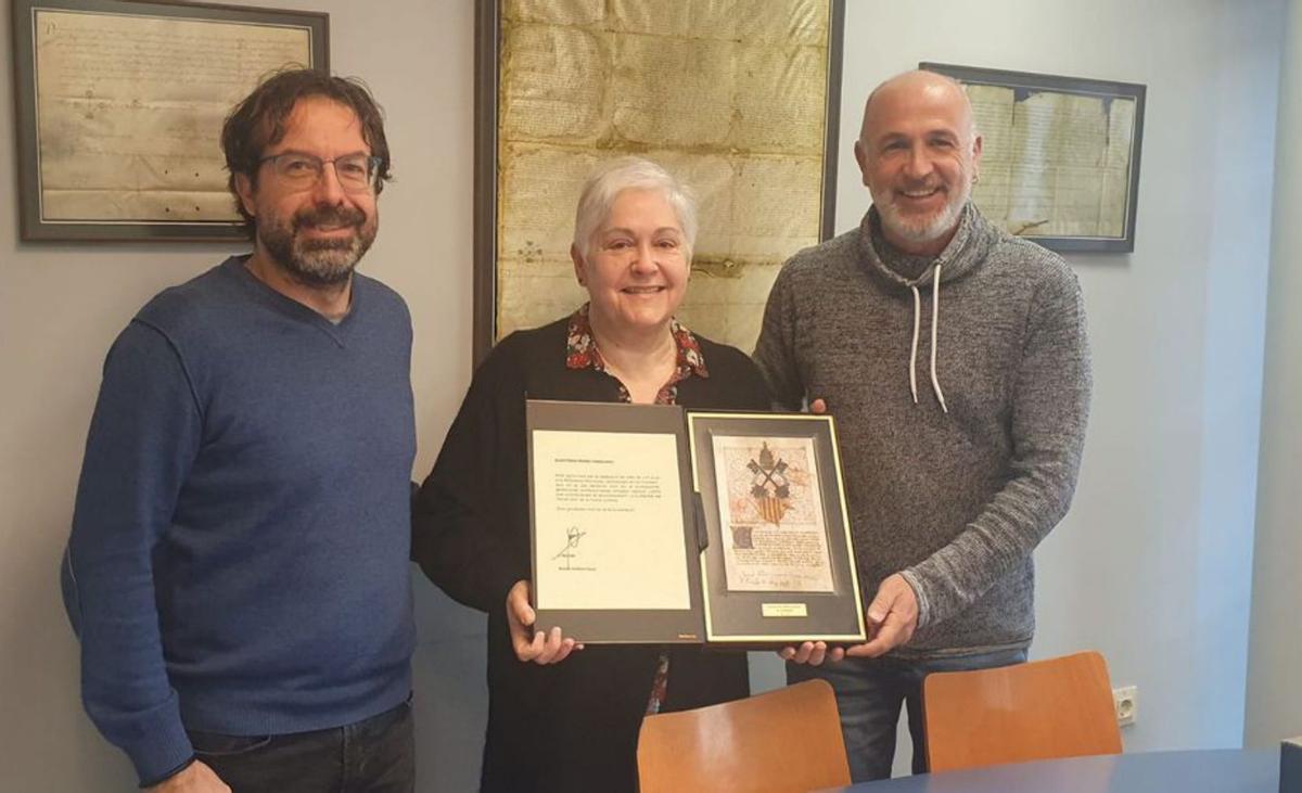 Homenatge a l’Antònia de la biblioteca Pare Ignasi Casanovas de Santpedor per la seva jubilació  | AJ. SANTPEDOR