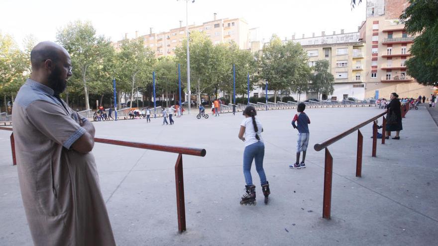 La plaça Catalunya de Salt, on s&#039;instal·laran noves càmeres