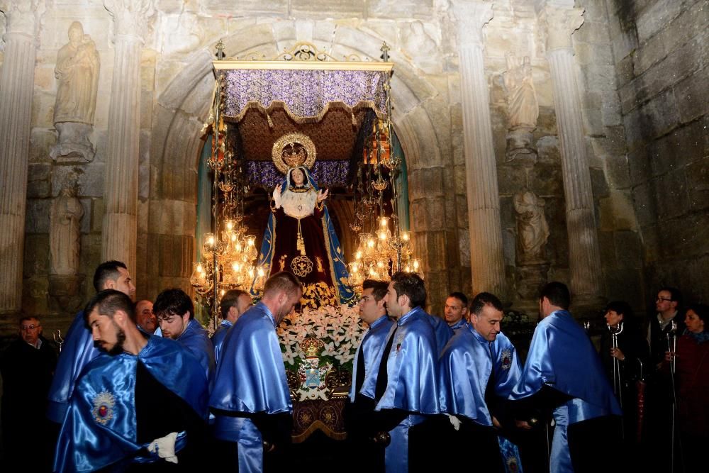 Procesión de la Virgen de Los Dolores en Cangas