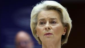 La presidenta de la Comisión Europea, Ursula von der Leyen, este miércoles.