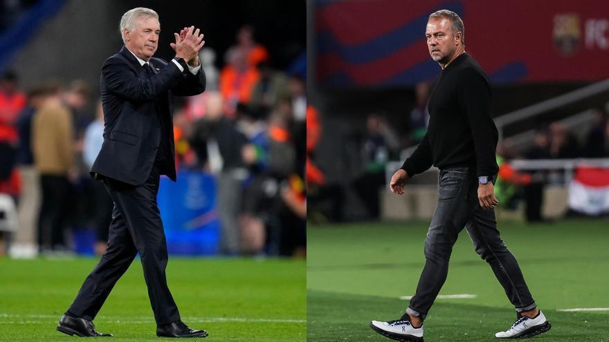 Real Madrid - FC Barcelona, un clásico inédito: el &#039;antisistema&#039; Ancelotti contra la presión del osado Flick