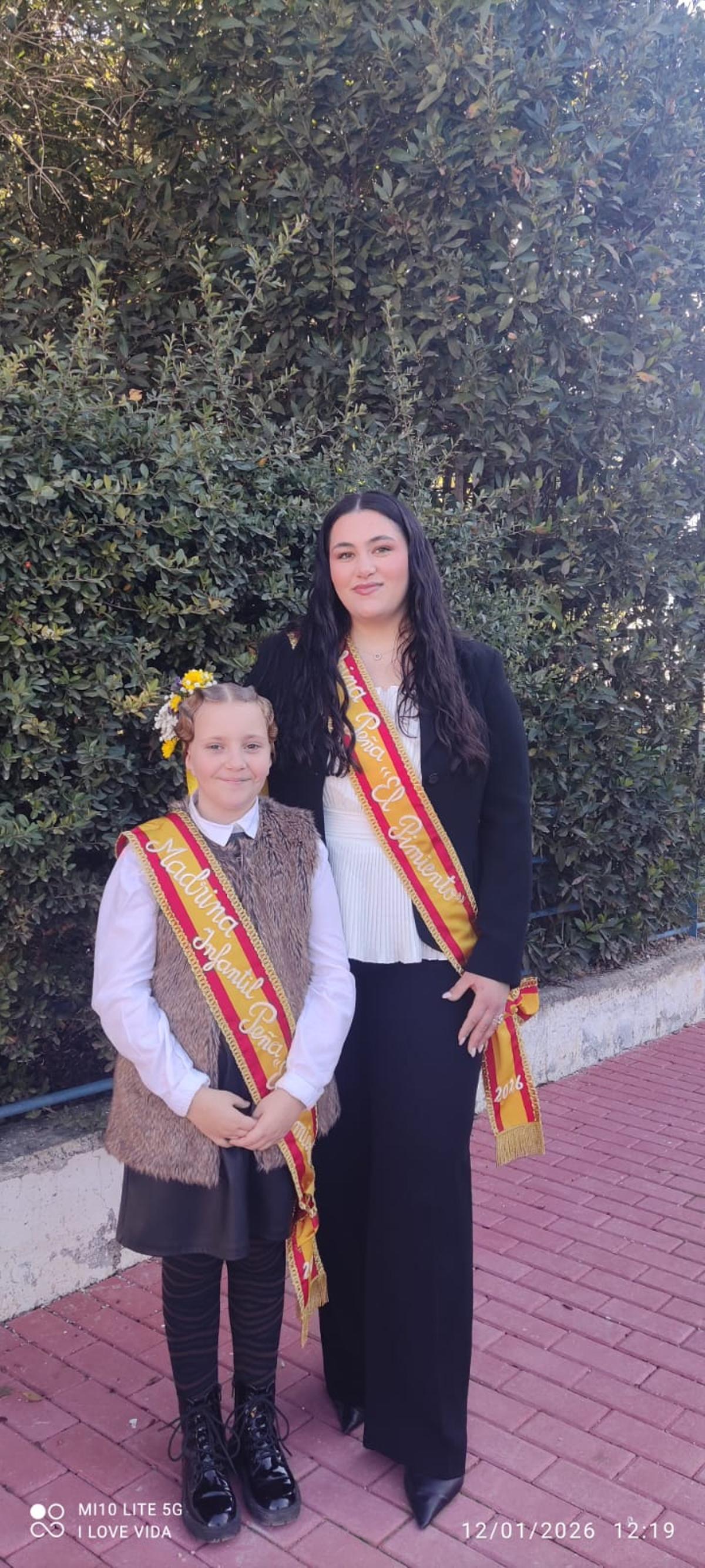 Madrinas de la peña huertana El Pimiento