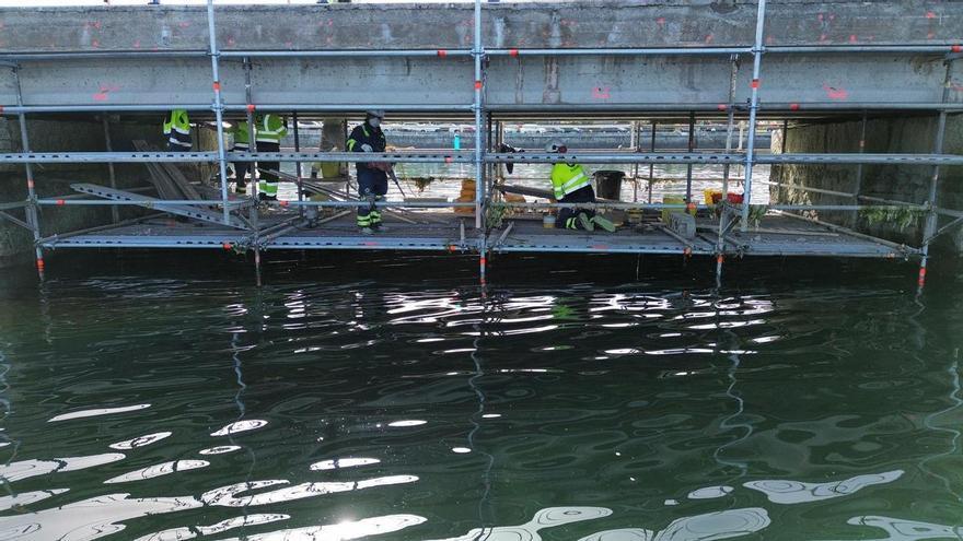 Empieza la obra para reparar y alargar la vida útil del puente de As Goritas, en Cambados