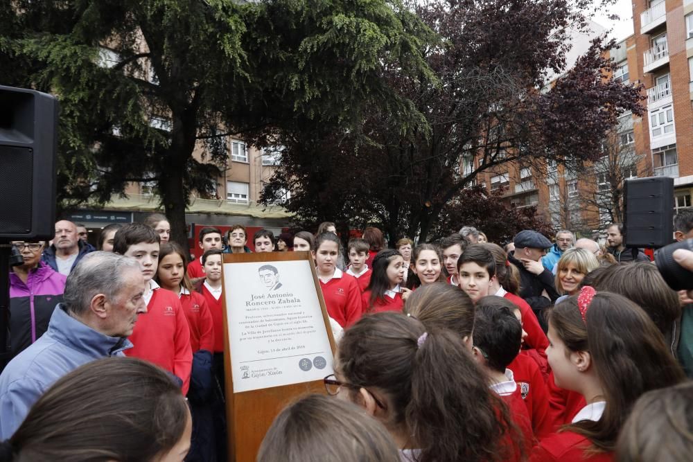 Inauguración del parque José Antonio Roncero en Gijón