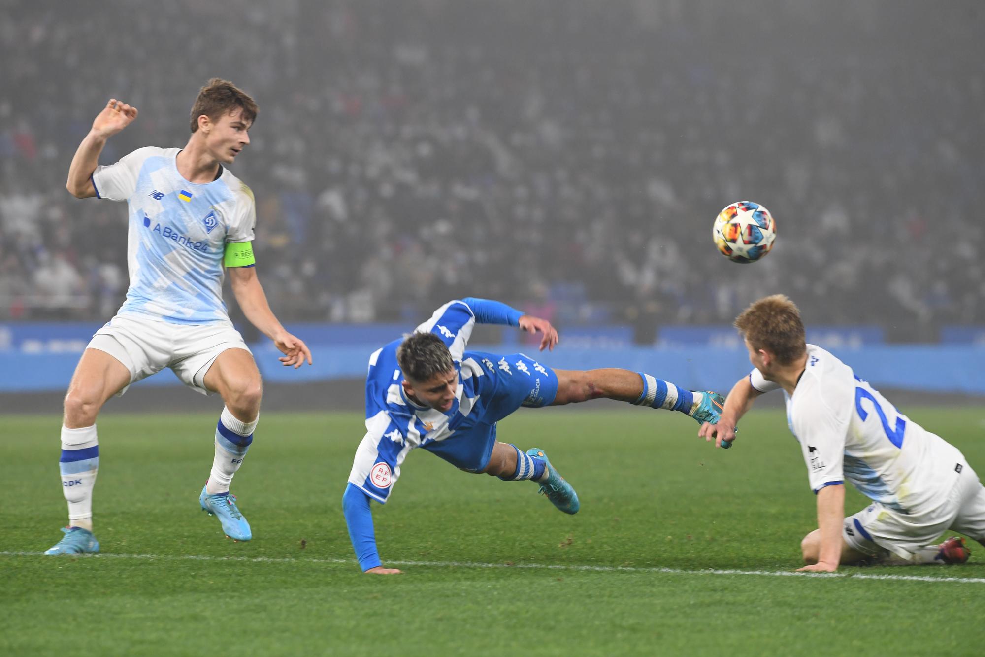 El Dépor juvenil cae en la Youth League contra el Dynamo de Kiev en los penaltis