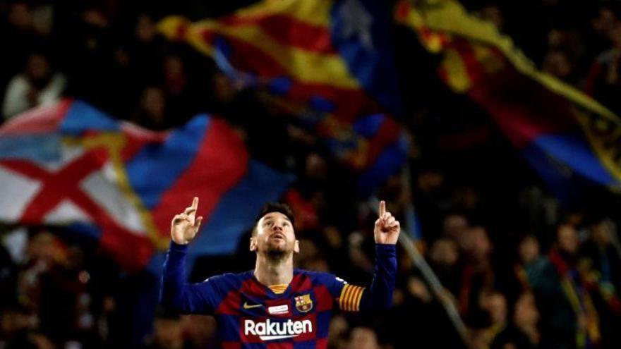 Messi lidera el nuevo tridente azulgrana con otro triplete