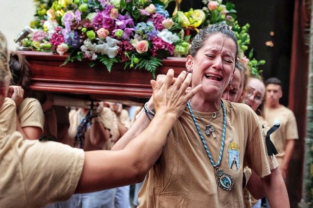 Embarcación de la Virgen del Carmen en Puerto de la Cruz, julio de 2022