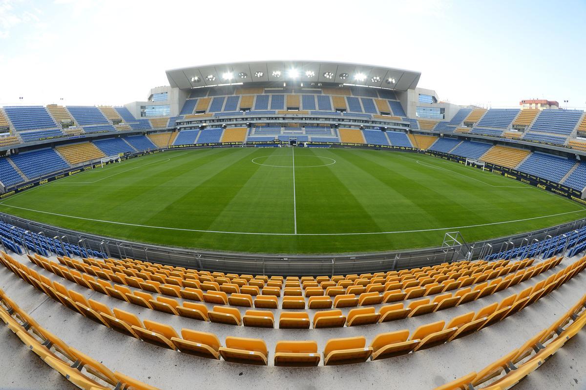 Imagen del Nuevo Mirandilla, escenario del Cádiz-UD Las Palmas.