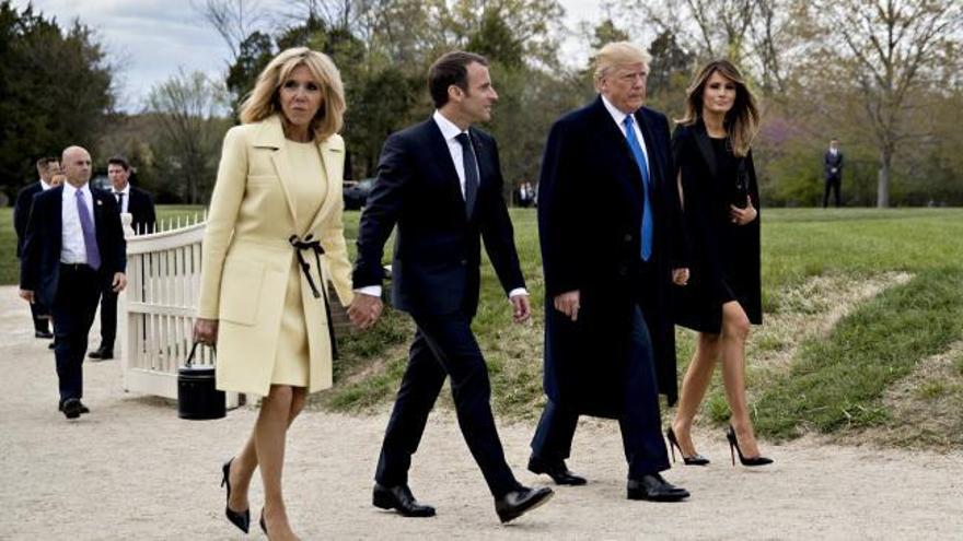 Macron protagoniza la primera visita oficial a EEUU en la era Trump