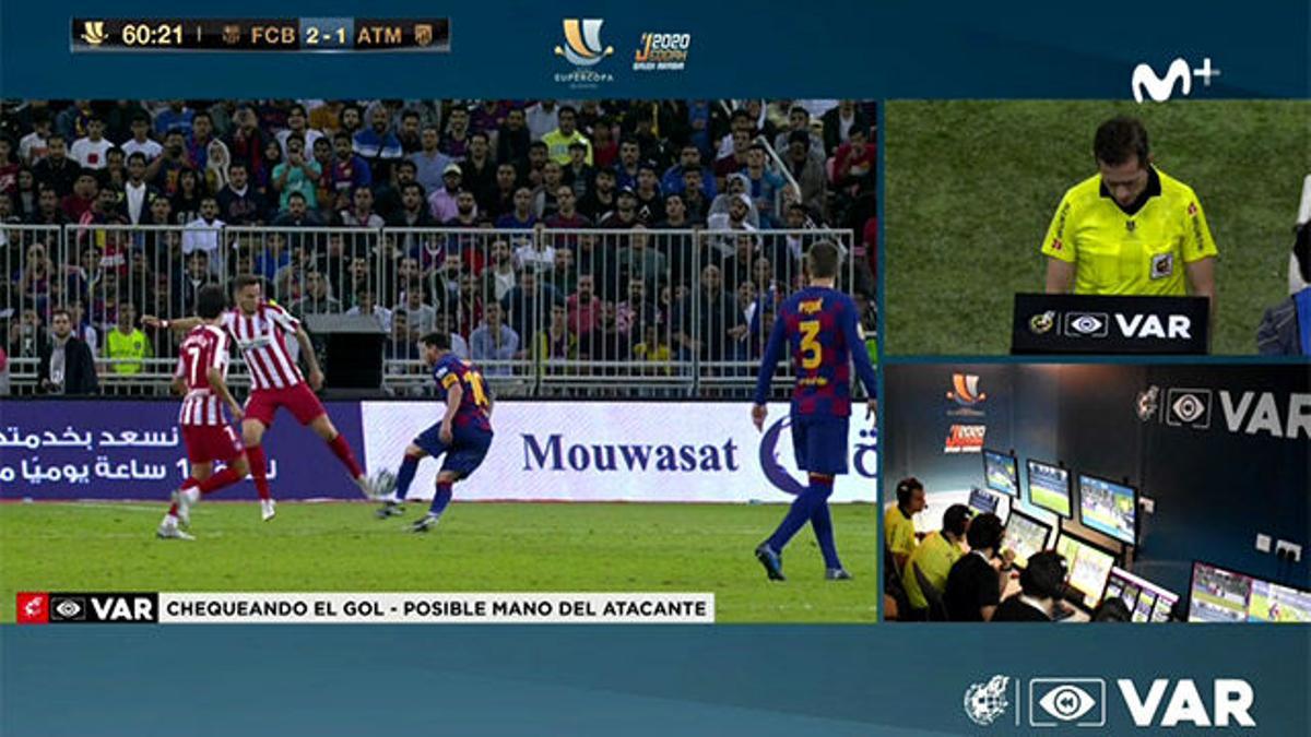 Messi no se lo creía: así anuló con polémica el VAR su gol en tres tiempos