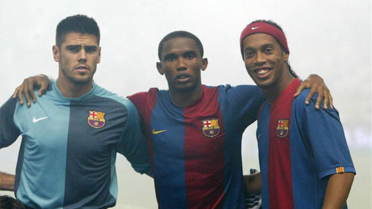 Víctor Valdés, Ronaldinho y Eto'o podrían volver a compartir vestuario