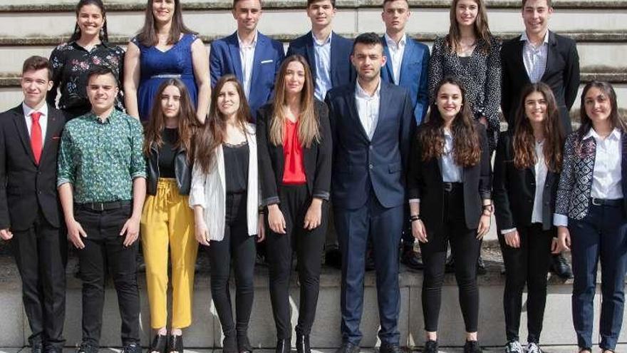 Foto de alumnos excelentes del María de Molina en la modalidad de idiomas.