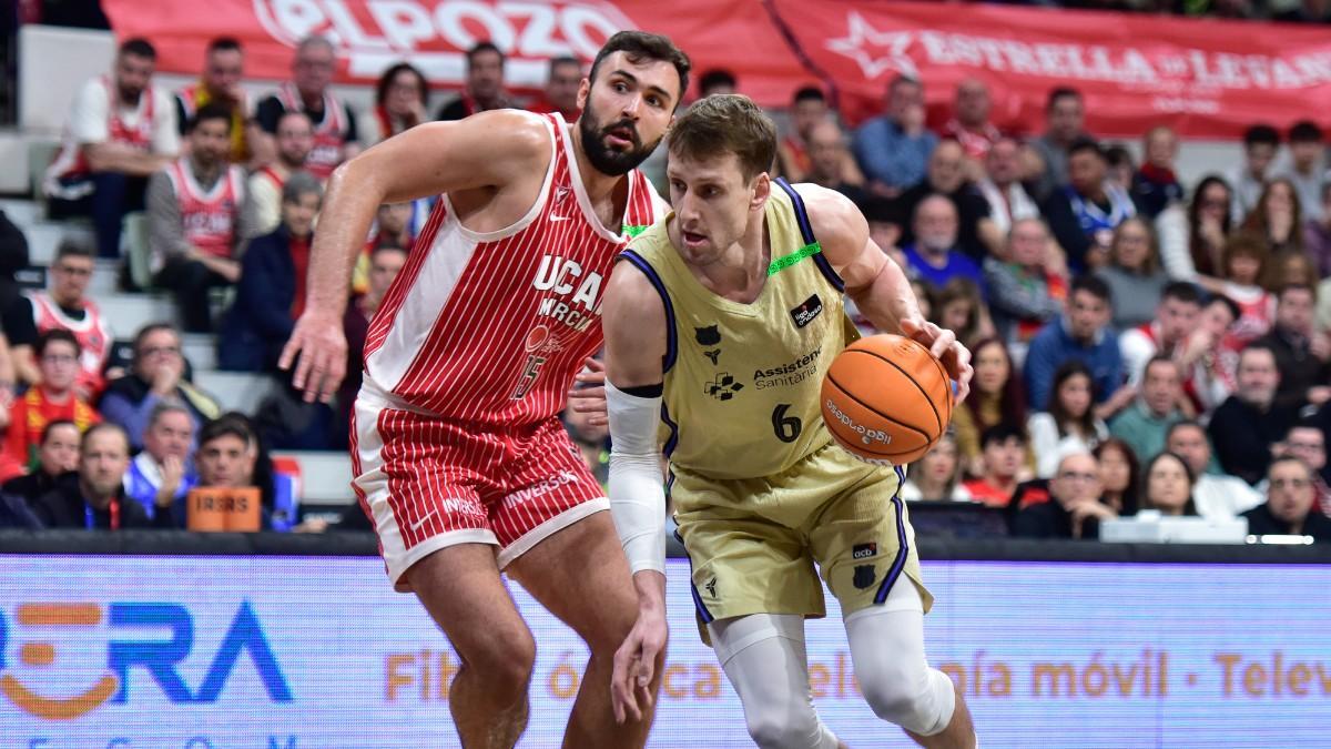 Jan Vesely, en el partido de Liga Endesa ante UCAM Murcia