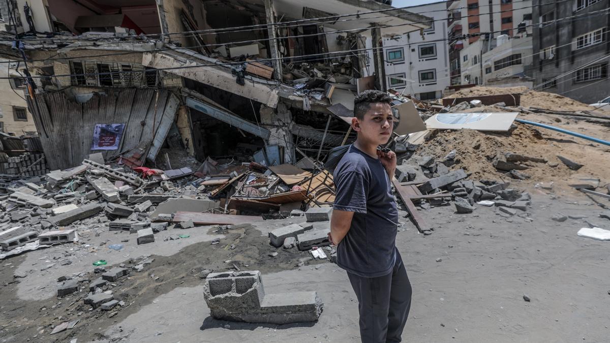 Destrucción en la Franja de Gaza tras los últimos bombardeos de Israel.
