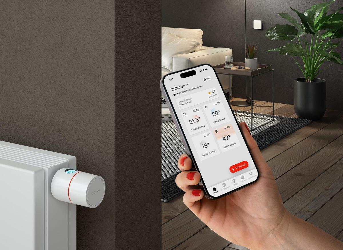 Mit den intelligenten Heiz- und Kühlsystemen von Viessmann lassen sich die Anlagen jederzeit und von überall überwachen, steuern und anpassen.