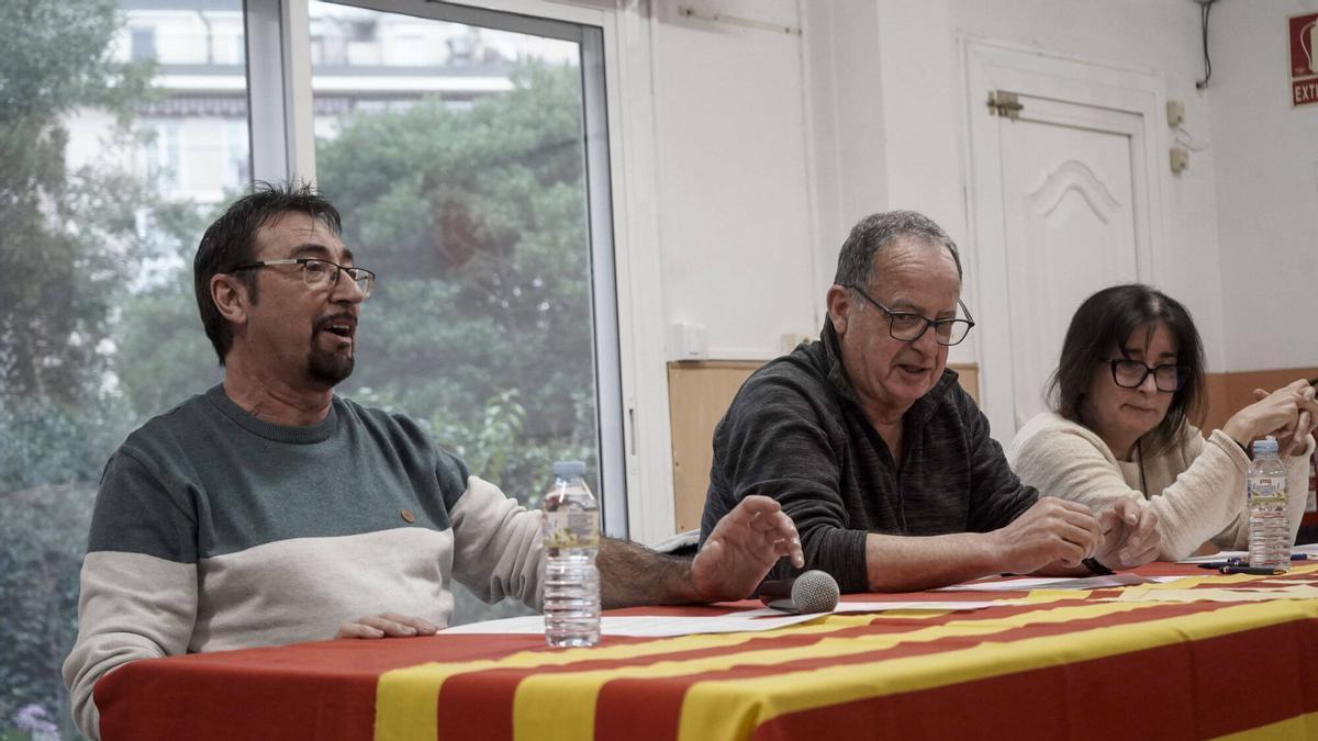 Suet durant la seva primera intervenció a l'assembla ja com a president