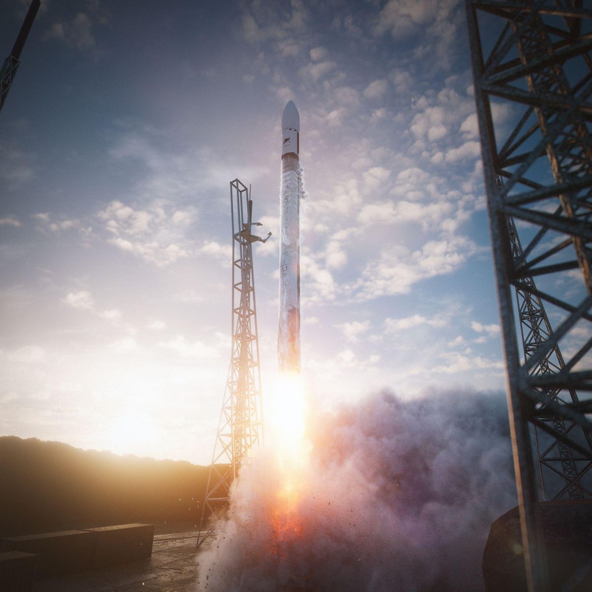 Una recreación del futuro Miura Next, en cohete de mayor capacidad que prevé desarrollar PLD Space.