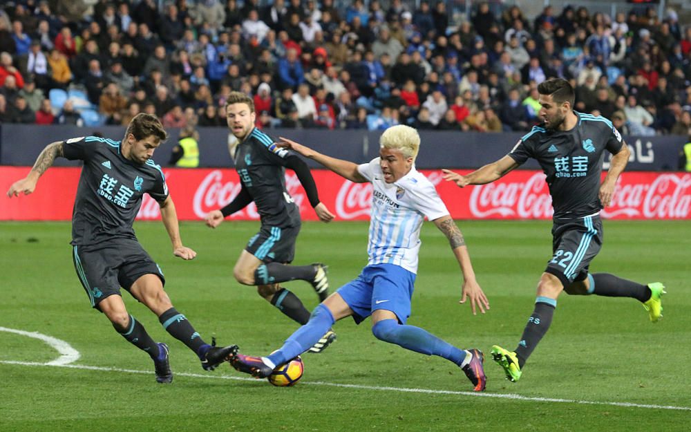 El conjunto del Gato Romero cae, de nuevo, ante el conjunto vasco en el debut del técnico uruguayo en La Rosaleda
