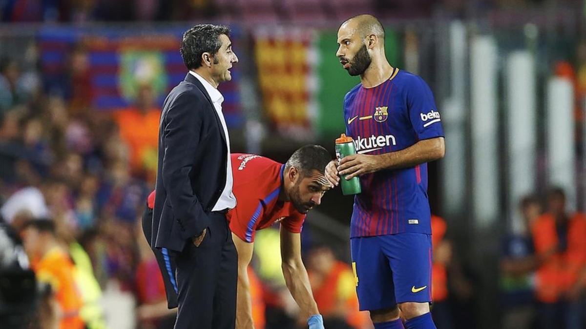 Mascherano sigue sin contar con la confianza de Valverde