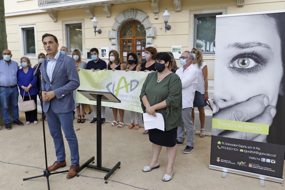 Acte de rebuig de l'atac amb àcid a la mare i una filla a Sant Feliu de Guíxols