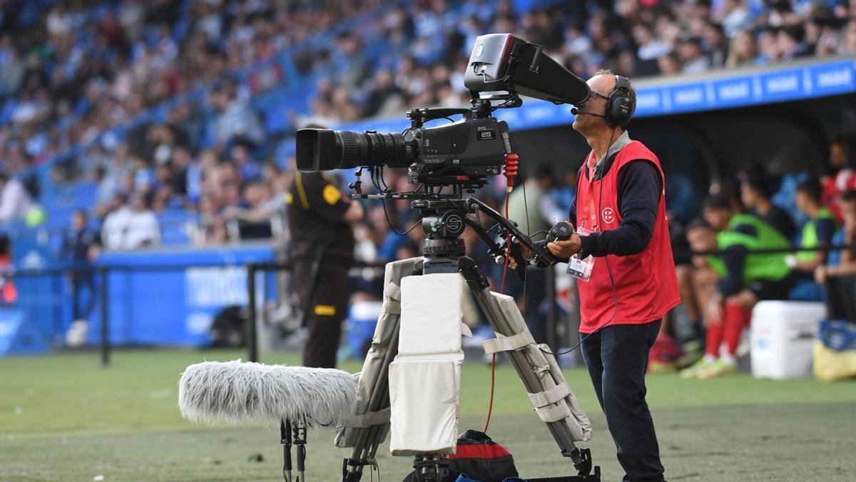 Retransmisión de un partido del Deportivo en Riazor