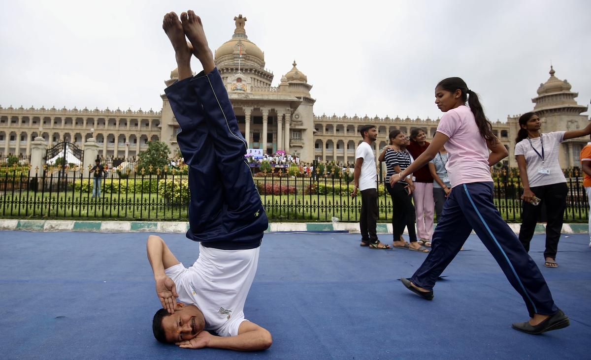 Día Internacional del Yoga en la India