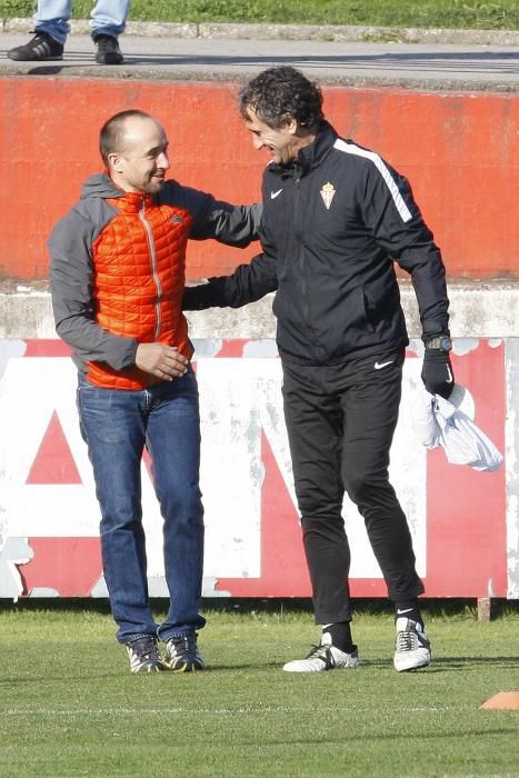 Entrenamiento del Sporting de Gijón