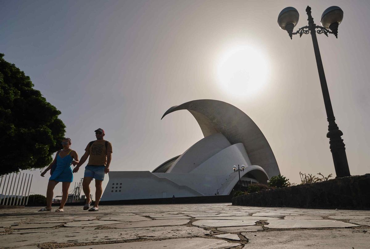 Calor sofocante en Santa Cruz de Tenerife.