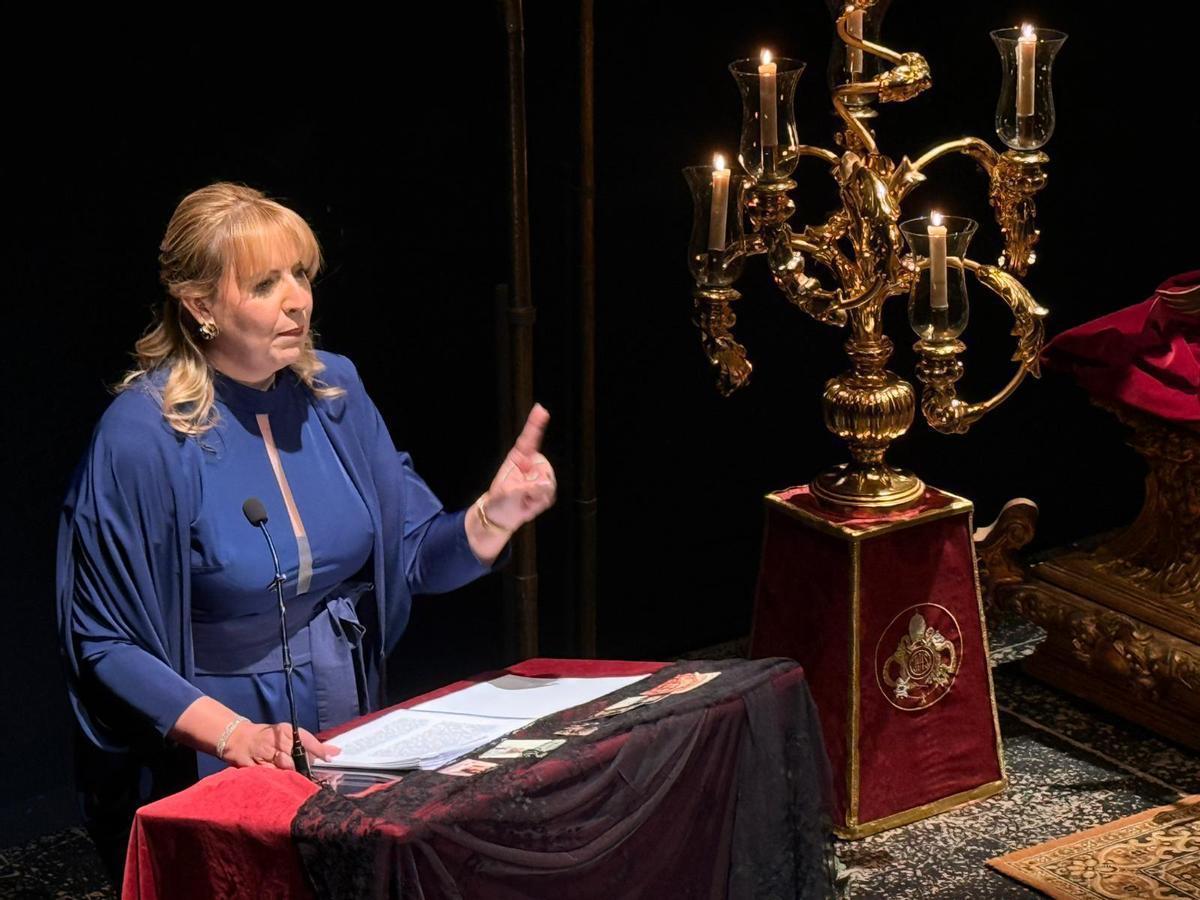 Un momento del pregón de Cabra.