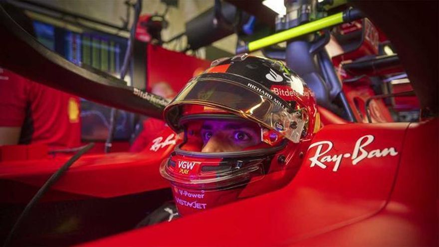 Carlos Sainz, con buenas sensaciones en Australia