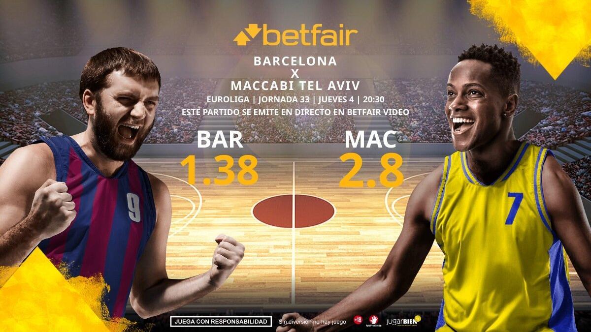 Barça Basket vs. Maccabi Tel Aviv: horario, TV, estadísticas, clasificación y pronósticos