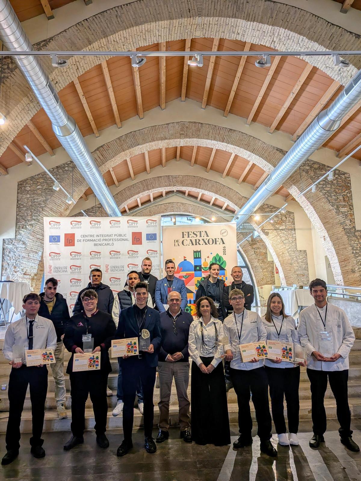 Foto de família del lliurament de guardons del concurs.