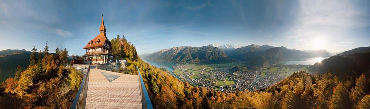 Pasarela del mirador de Herder Kulm, Alpes Suizos