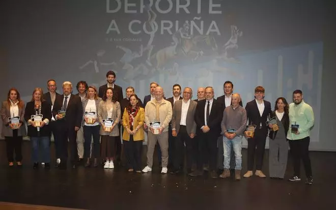 Los premiados en la Gala do Deporte da Coruña e a súa comarca