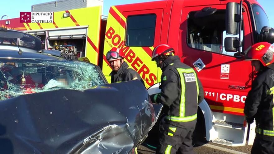 Accidente en la N-340 en Benicàssim