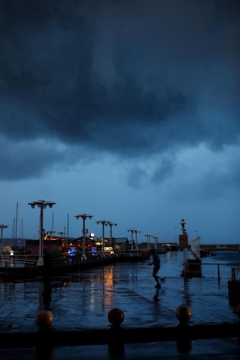 Temporal en Gijón.