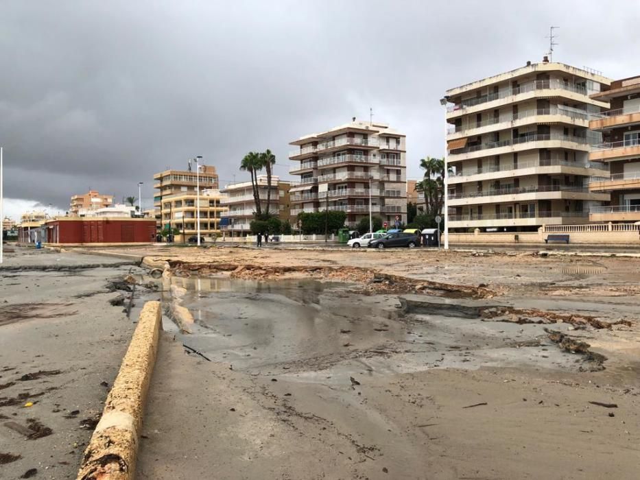 Así se recupera Santa Pola de la gota fría