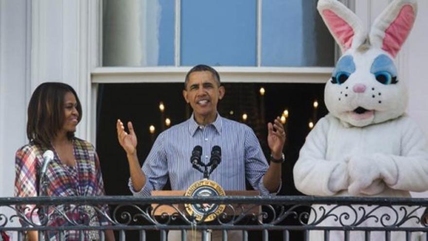 Los Obama celebran una multitudinaria Pascua en la Casa Blanca