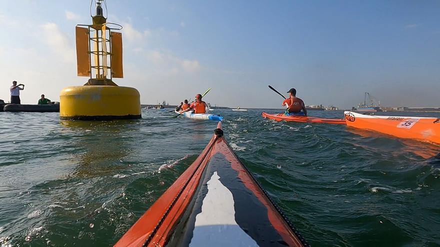 La Vila y el Puerto de Alicante se reparten tres oros en el Nacional de Kayak de Mar