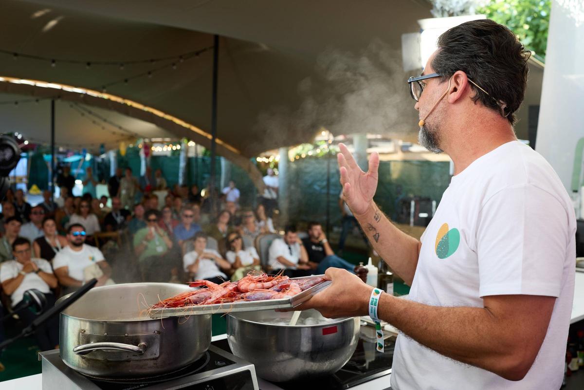 Quique Dacosta durante su participación en el Mama Festival Gastronómico.
