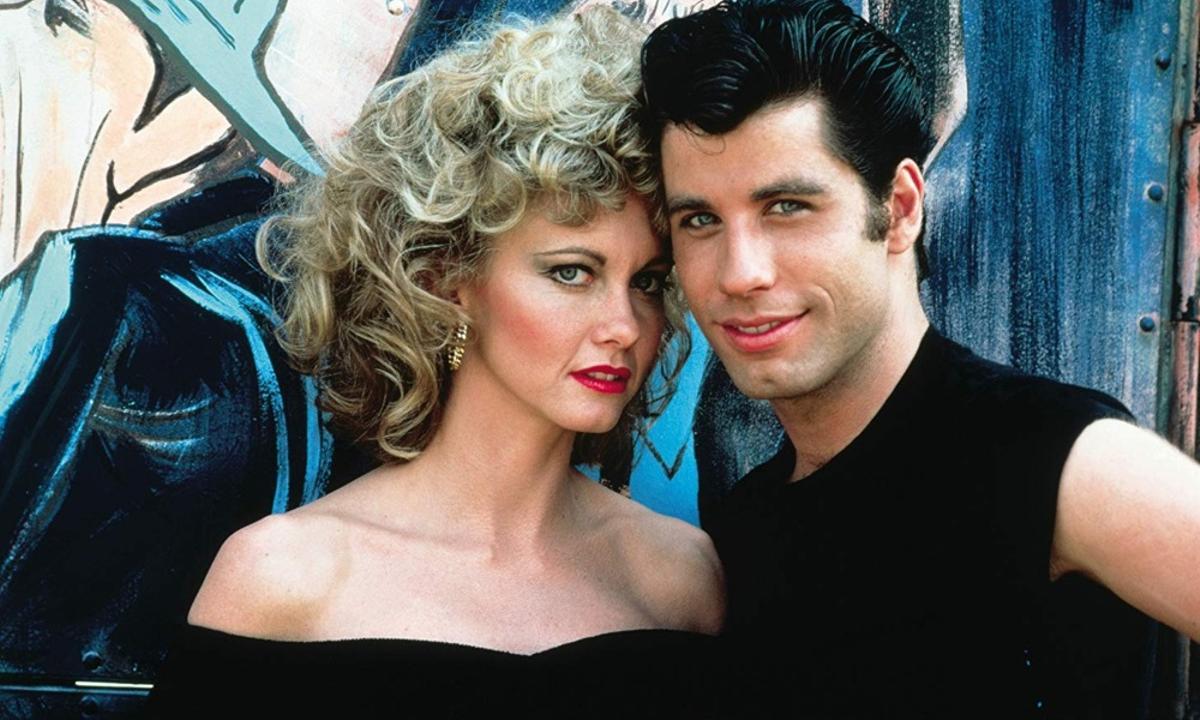 John Travolta y Olivia Newton-John. 