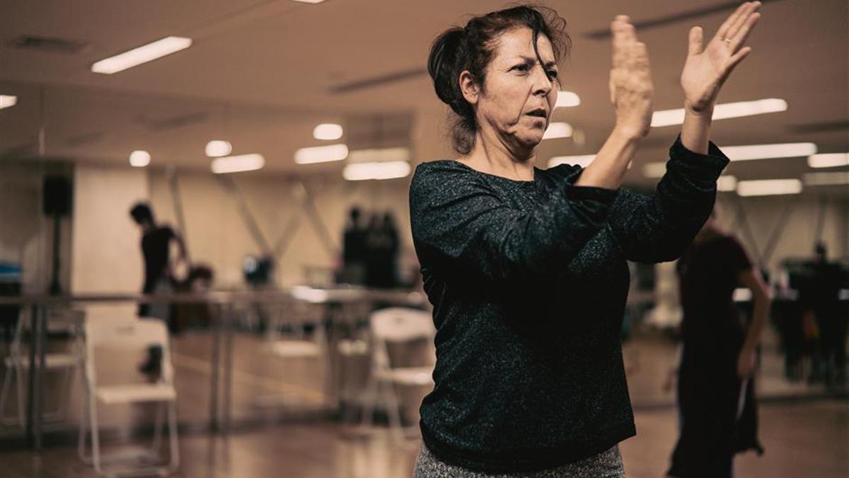 Sofía Monreal, durante los ensayos
